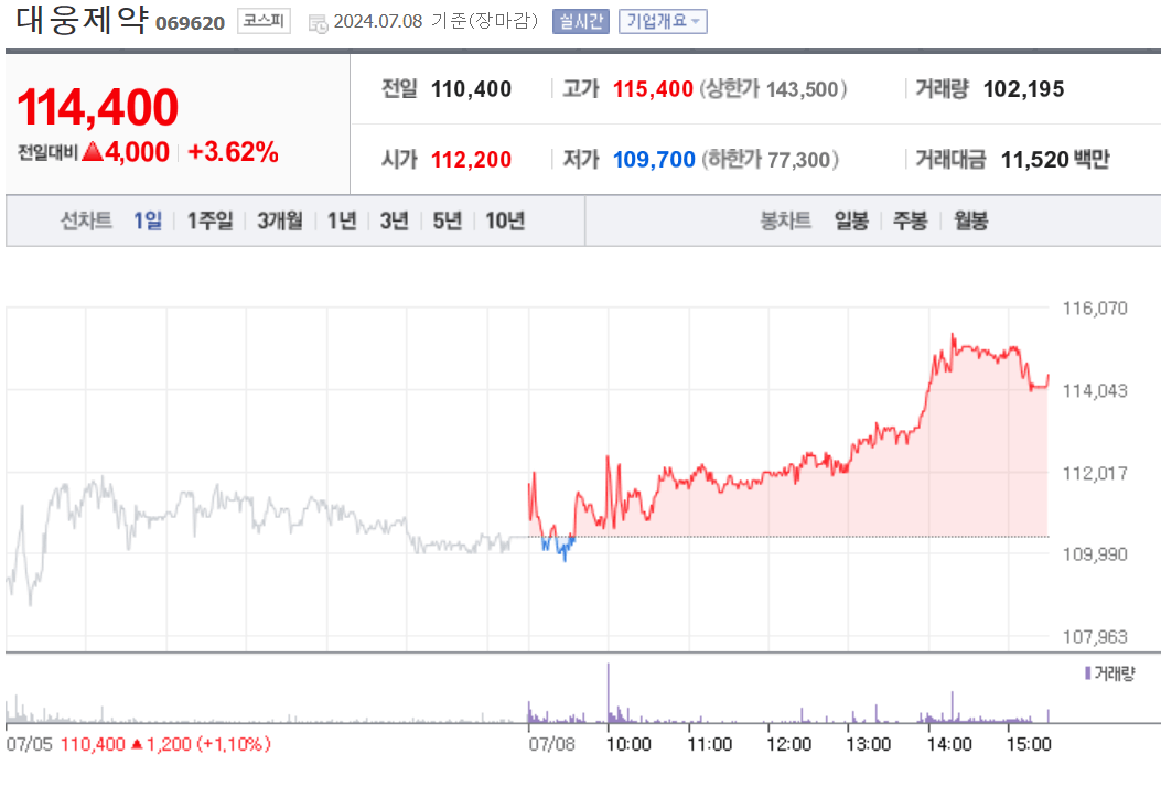 대웅제약 (Daewoong Pharmaceutical)