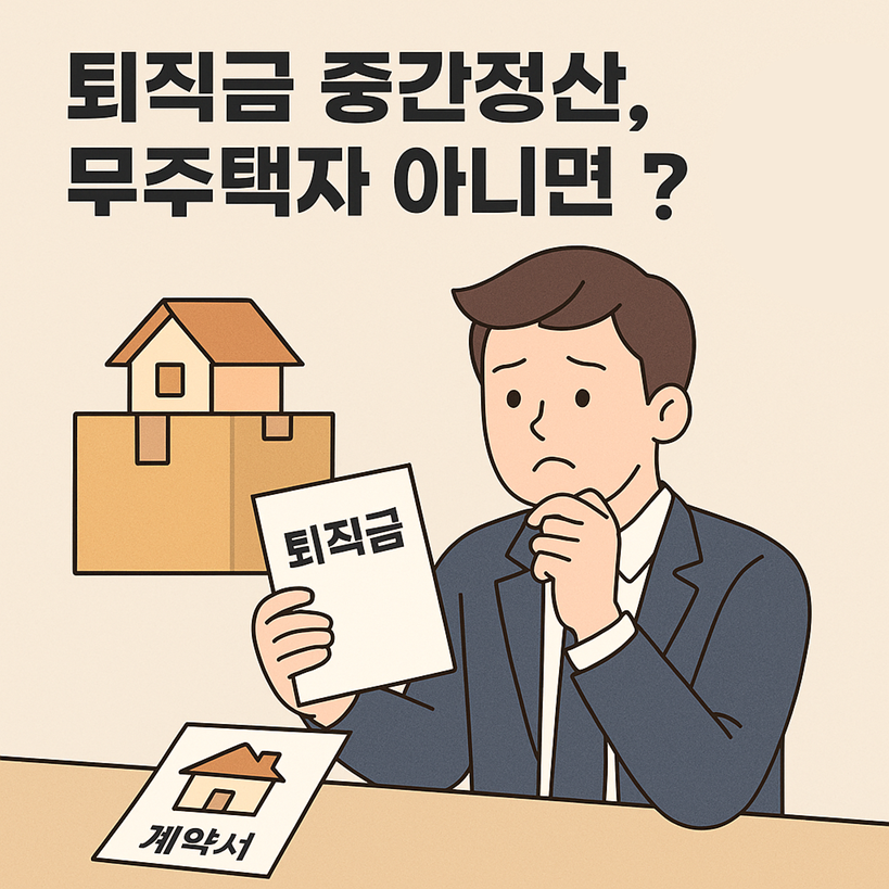 퇴직금 중간정산, 무주택자 아니면 안 될까?