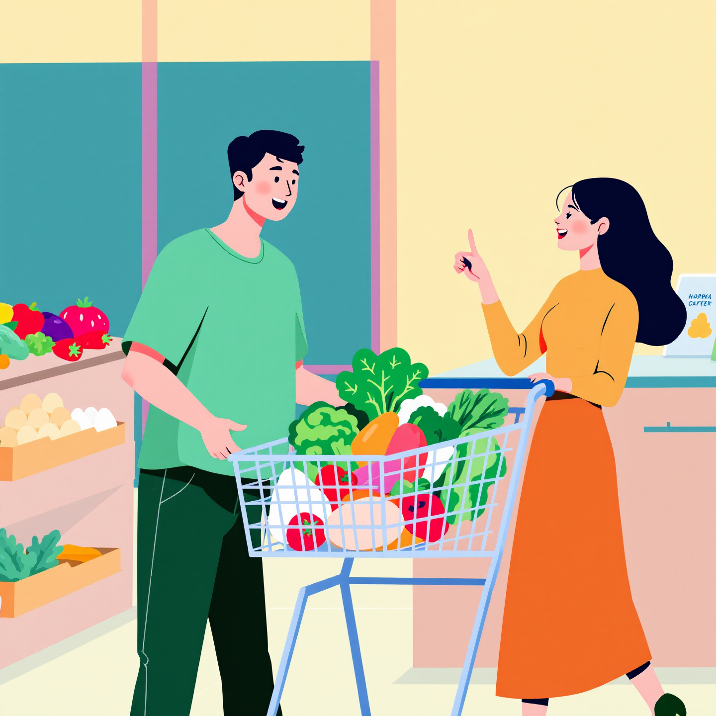 농축산물 할인 품목 장보는중