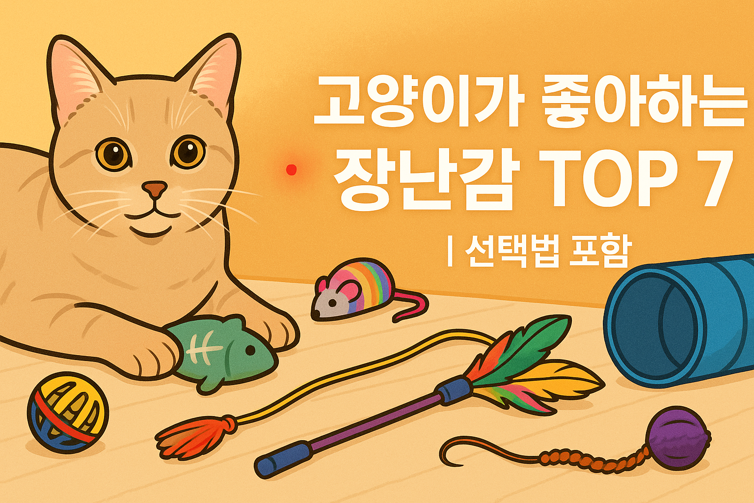 고양이가 좋아하는 장난감 TOP 7