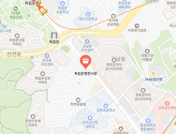 독립문영천시장 정보