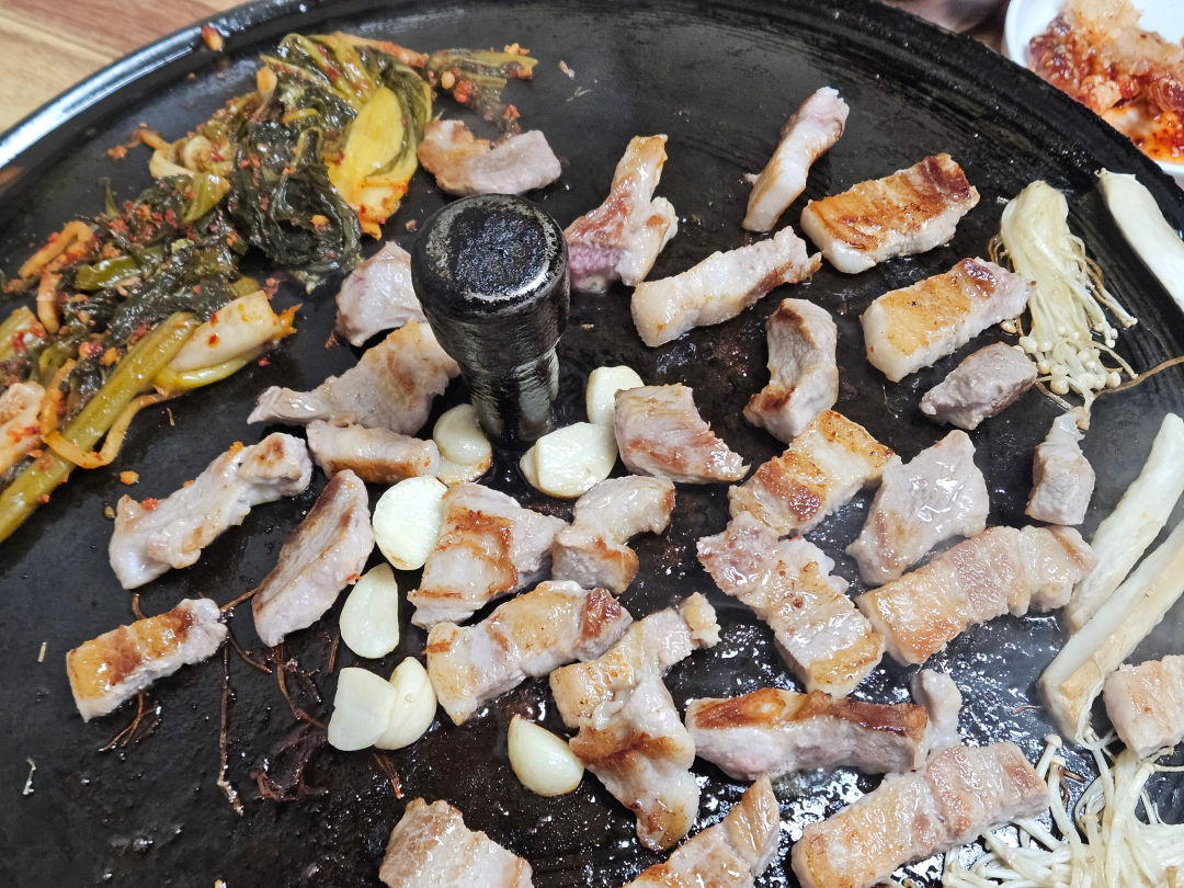 33구이 통 삼겹살 가브리살