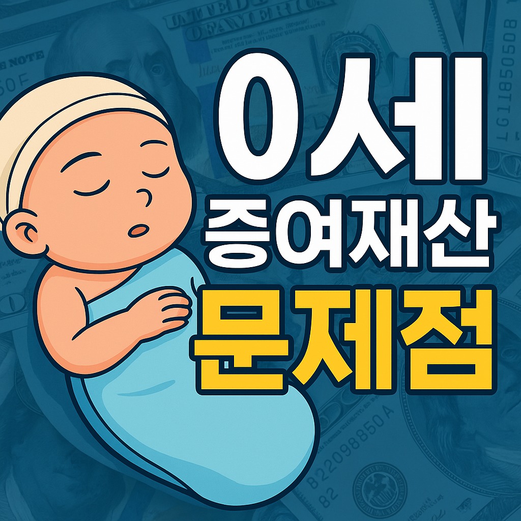 0세 증여 재산 문제점 총정리 괸련된 사진