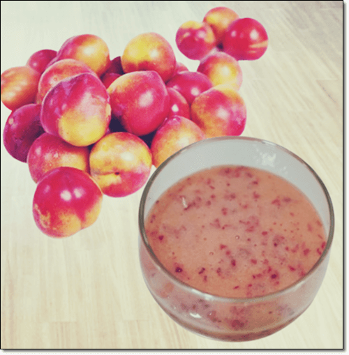 후무사 자두 스무디