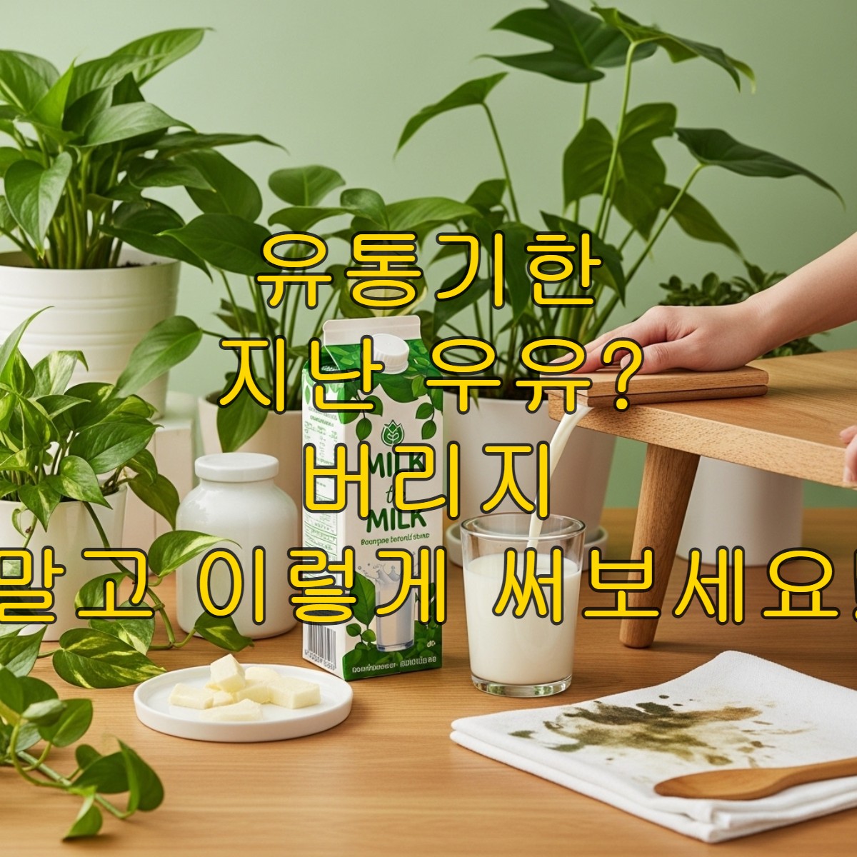 유통기한 지난 우유? / 버리지 말고 이렇게 써보세요!