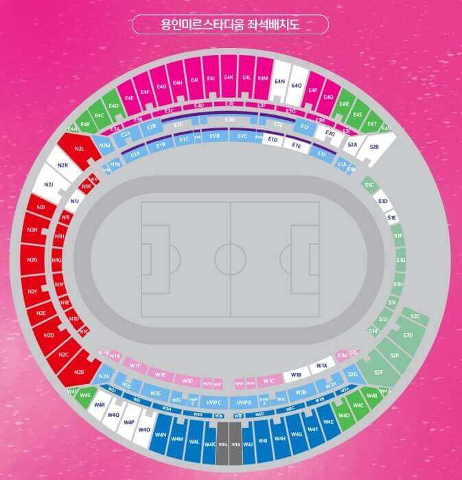 용인미르스타디움 좌석배치도