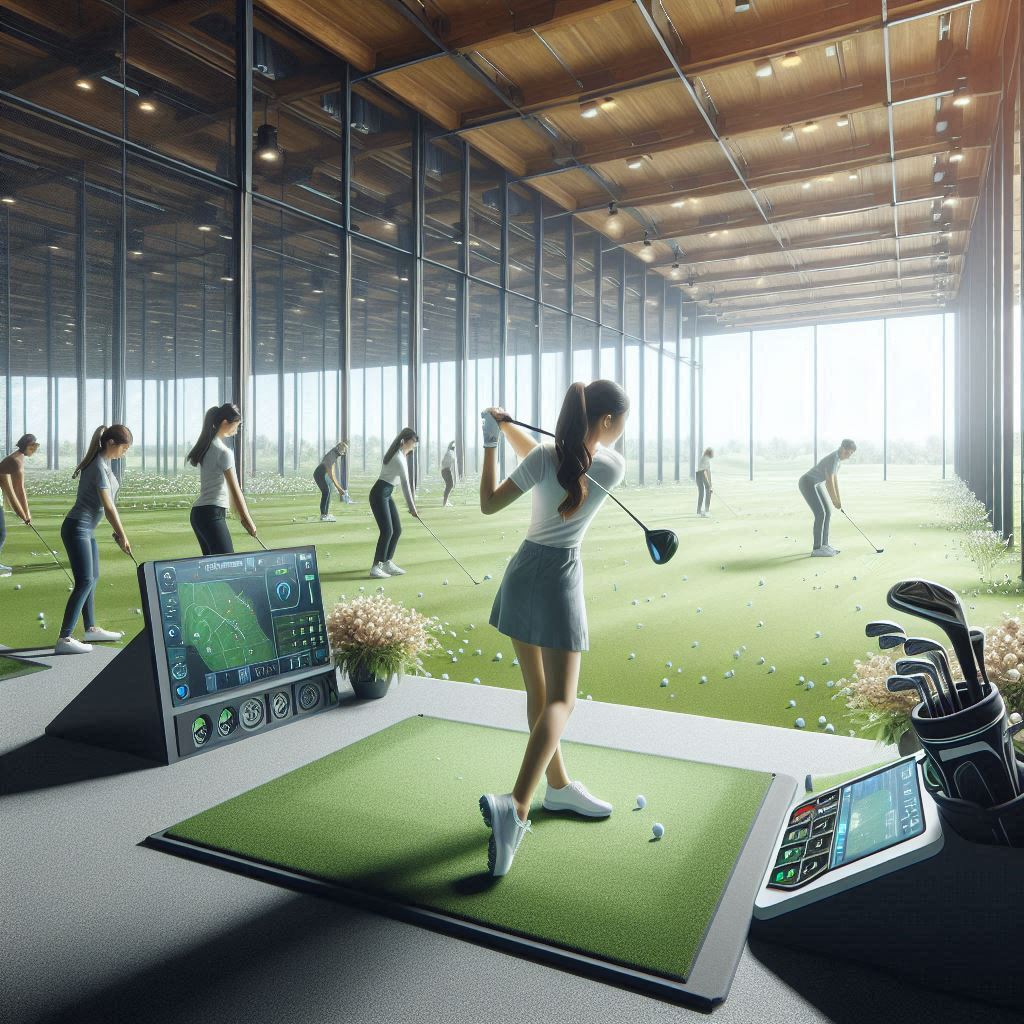 실내골프연습장 배경