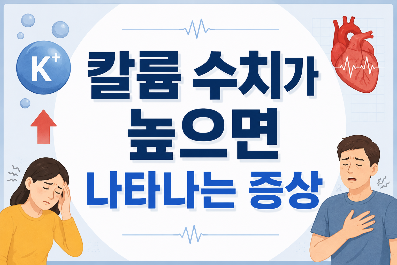 칼륨 수치가 높으면 나타나는 증상