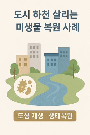 도시 하천 살리는 미생물 복원 사례 관련 사진
