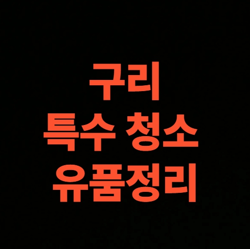 구리 유품정리 업체 고독사 청소 비용? 승강기 없는 주택