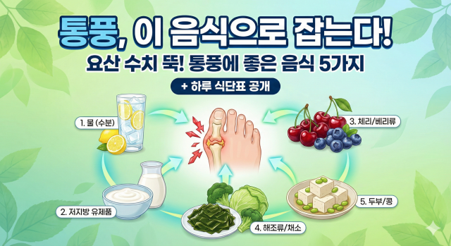 통풍에 좋은 음식