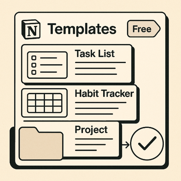 무료 템플릿으로 시작하는 효율적인 노션 활용 사진