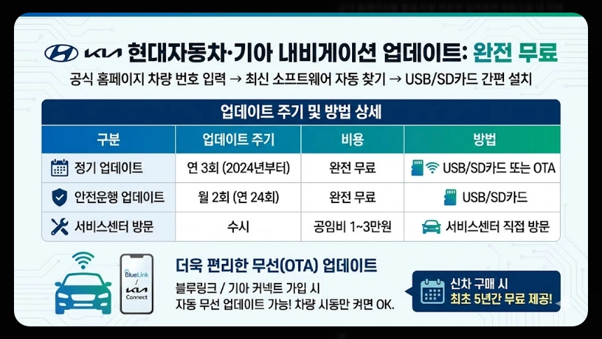 내비게이션 업데이트비용 완벽정리