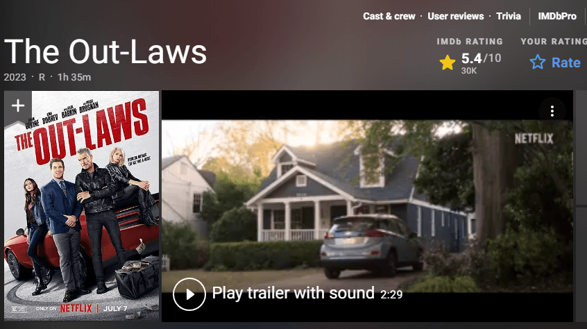 범죄의 장인 IMDB 영화 평점