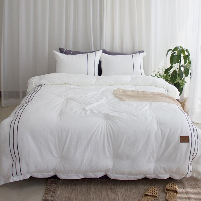 호텔 이불 침구 류 차렵이불 세트 라지킹 신혼 겨울 봄 여름 침대 이불 기숙사 호텔식