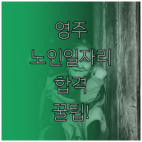 영주시 노인 일자리 찾는 법과 시니어..