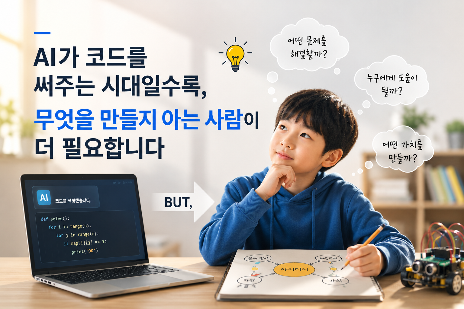 ai가 코드를 써주는 시대일수록 무엇을 만들지 아는 사람이 더 필요합니다