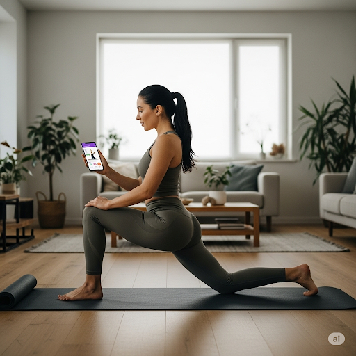앱을 이용한 요가