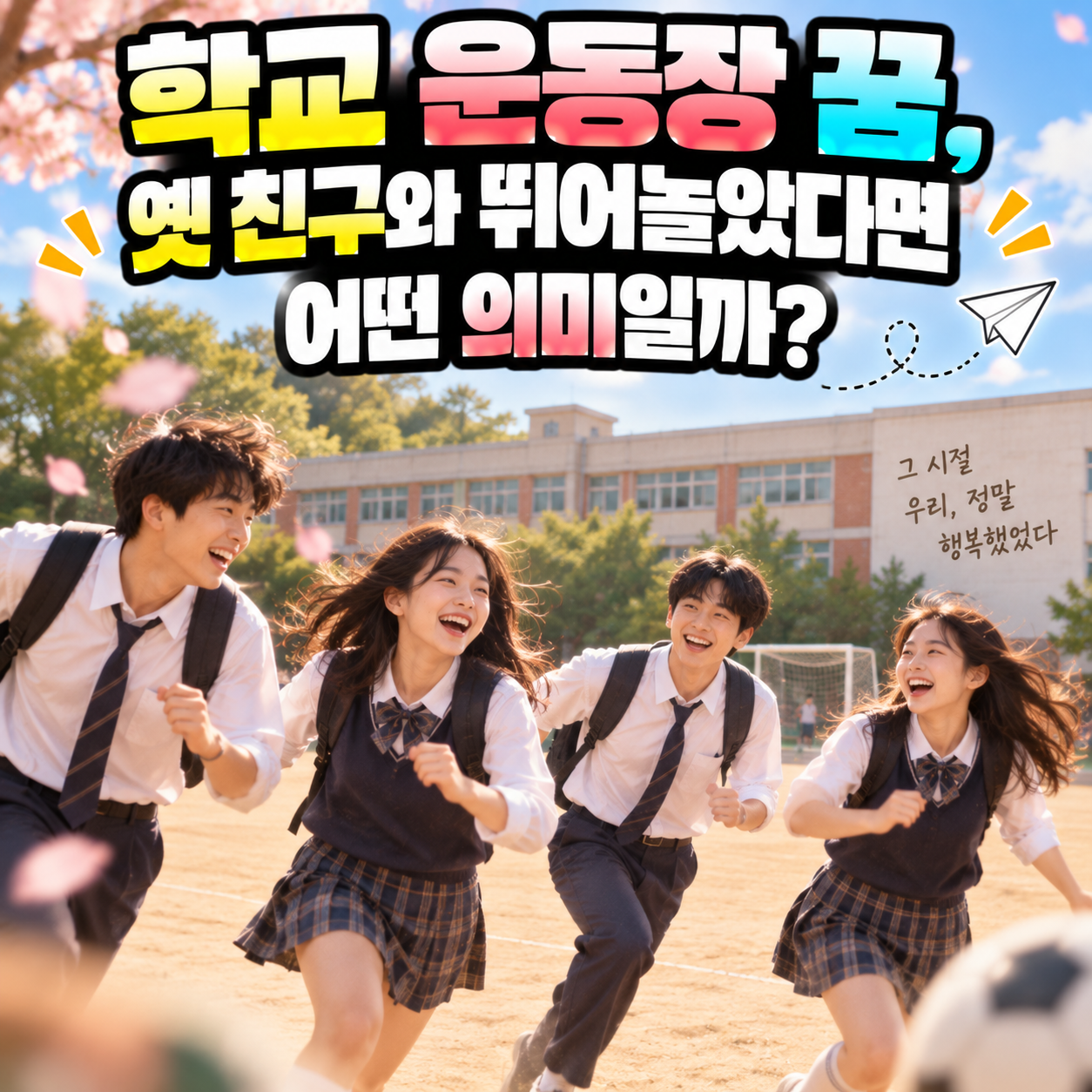 학교 운동장 꿈