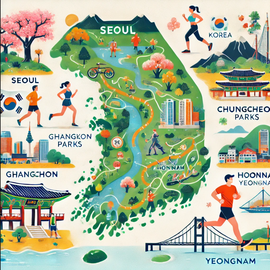 전국 러닝 스팟 지도 관련 사진