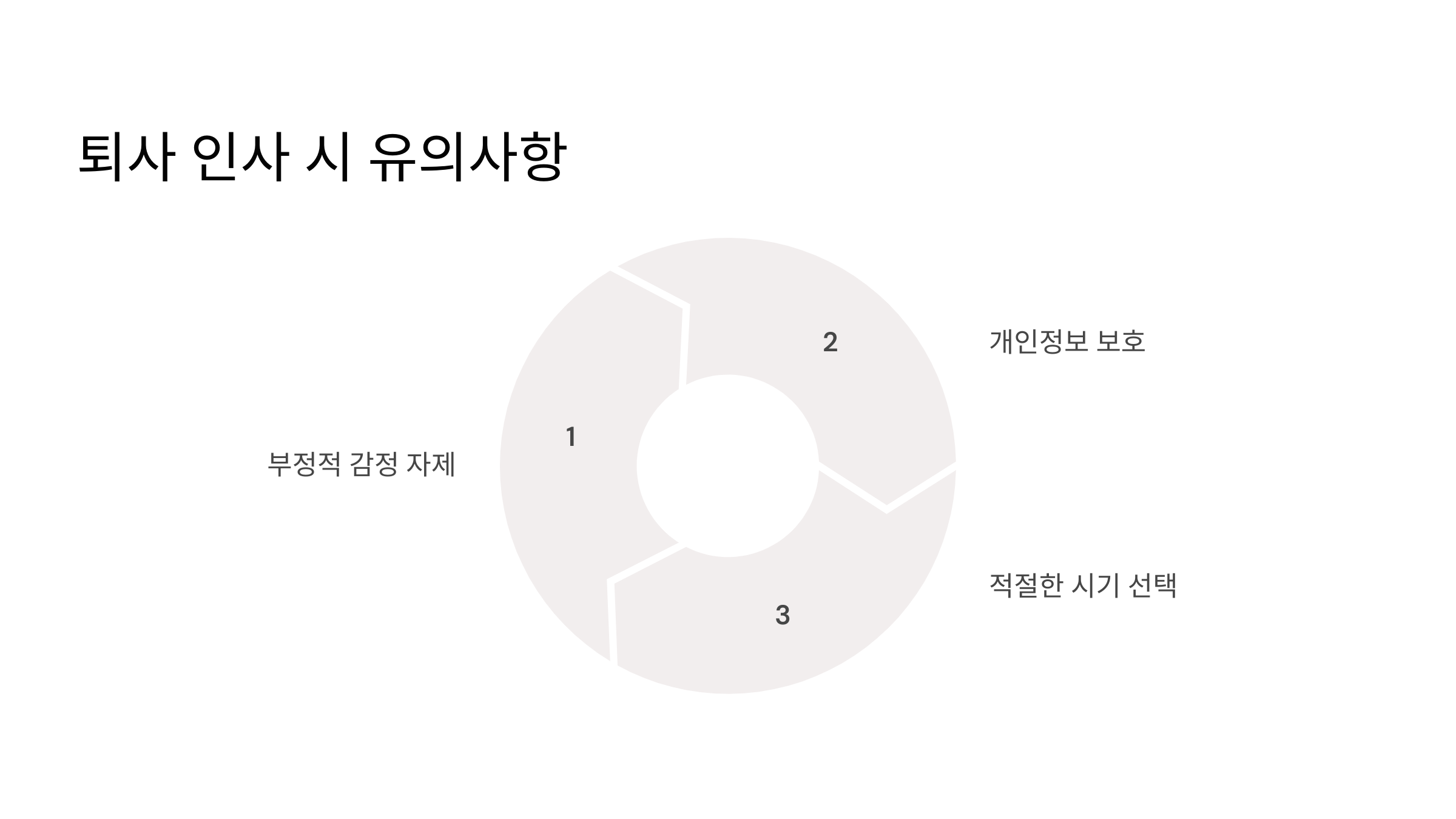 퇴사 인사