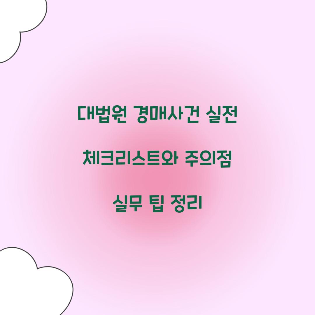 대법원 경매사건