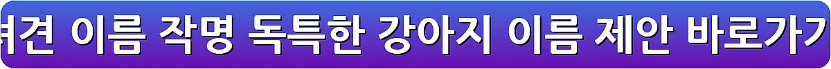 반려견 이름 작명 독특한 강아지 이름 제안_3