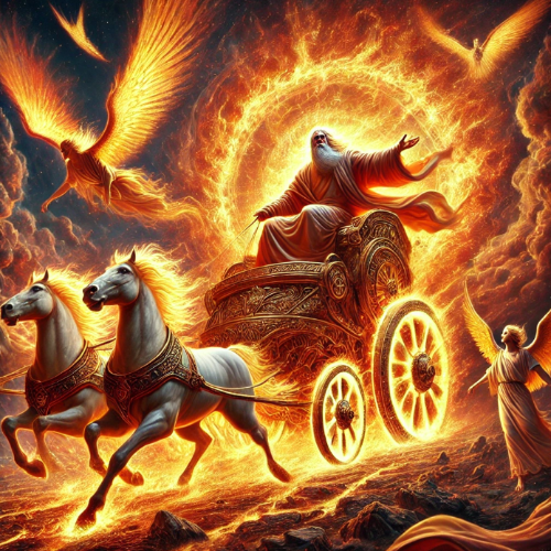 엘리야 선지자도 에녹처럼 죽지 않고 하늘로 옮기웠습니다(왕하 2:10-11)