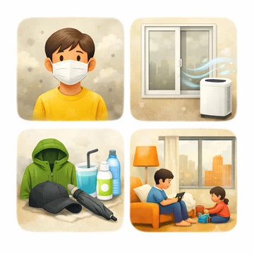 미세먼지 많은 날 외출 기준과 생활 관리9