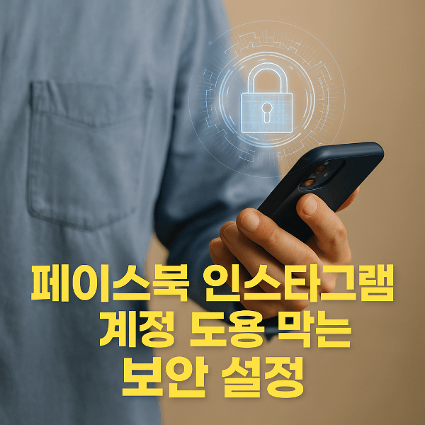 페이스북 인스타그램 계정 도용 막는 보안 설정