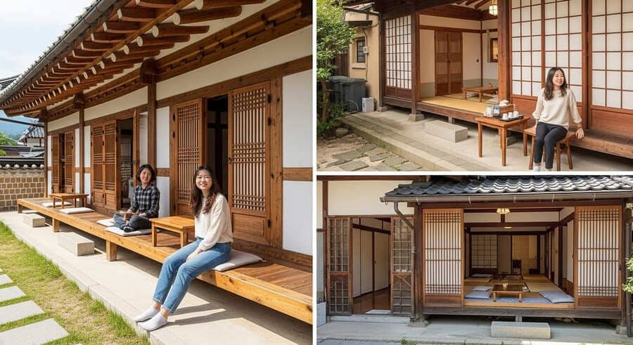 국내 한옥스테이와 일본 전통 가옥 체험 비교