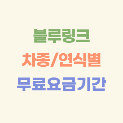 블루링크-차종-연식별-무료-요금-기간