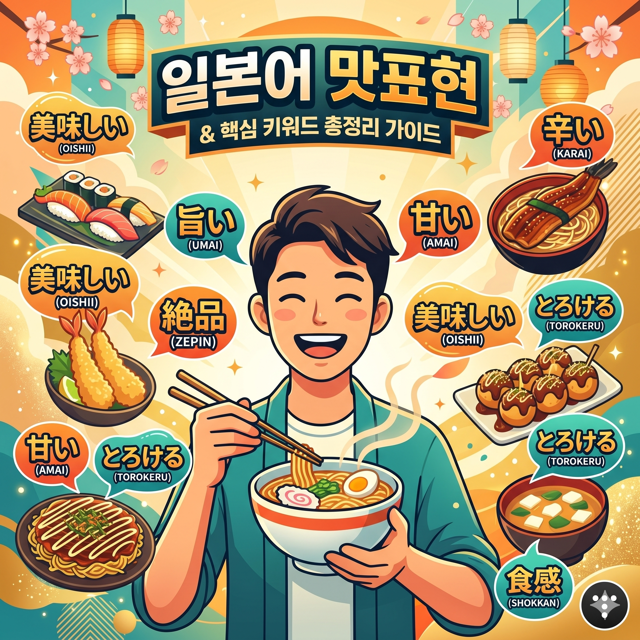 일본 여행의 즐거움을 더해주는 풍성한 일본어 맛표현 총정리