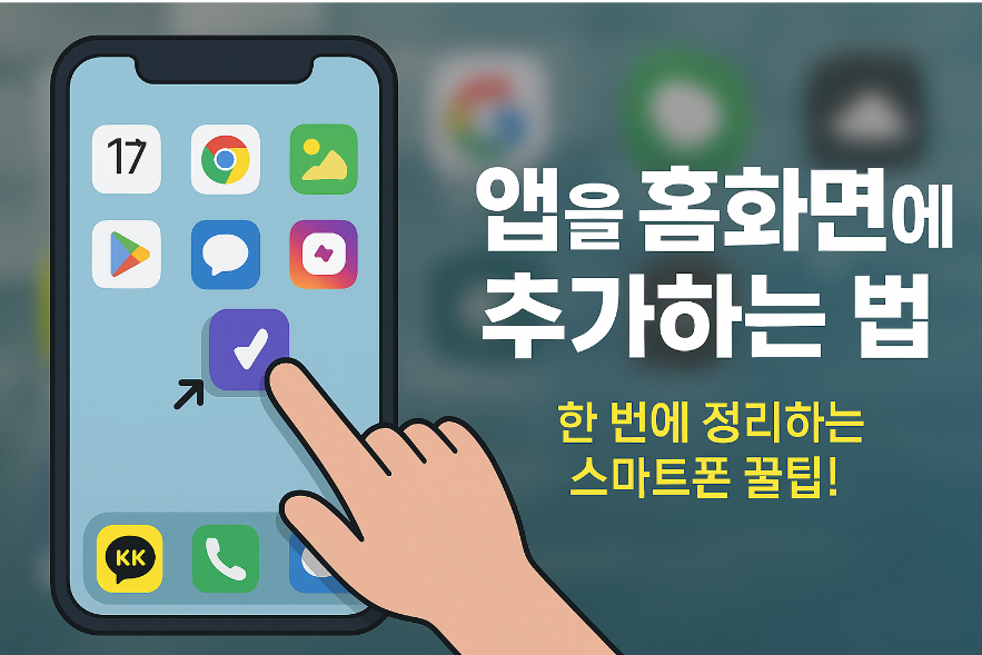 설치된 앱 바탕화면에 설치하는법 - 휴대폰 홈화면에 어플 추가하기
