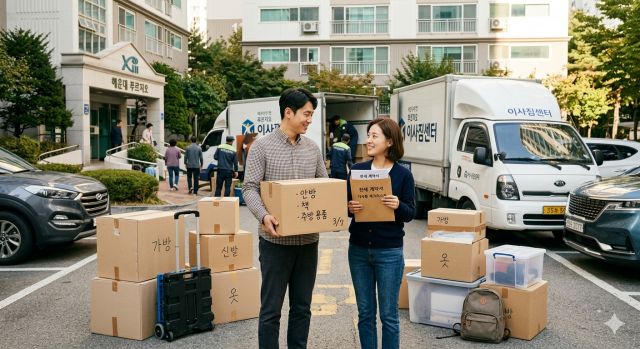 1주택자가 전세대출 가능 여부를 고민하며 이사를 준비하는 실제 상황 이미지