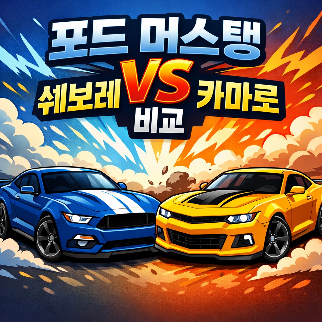 포드 머스탱 vs 쉐보레 카마로 비교