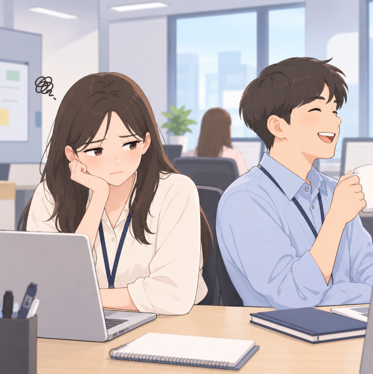 신입사원이 직장 동료에게 서운함을 느끼는 순간