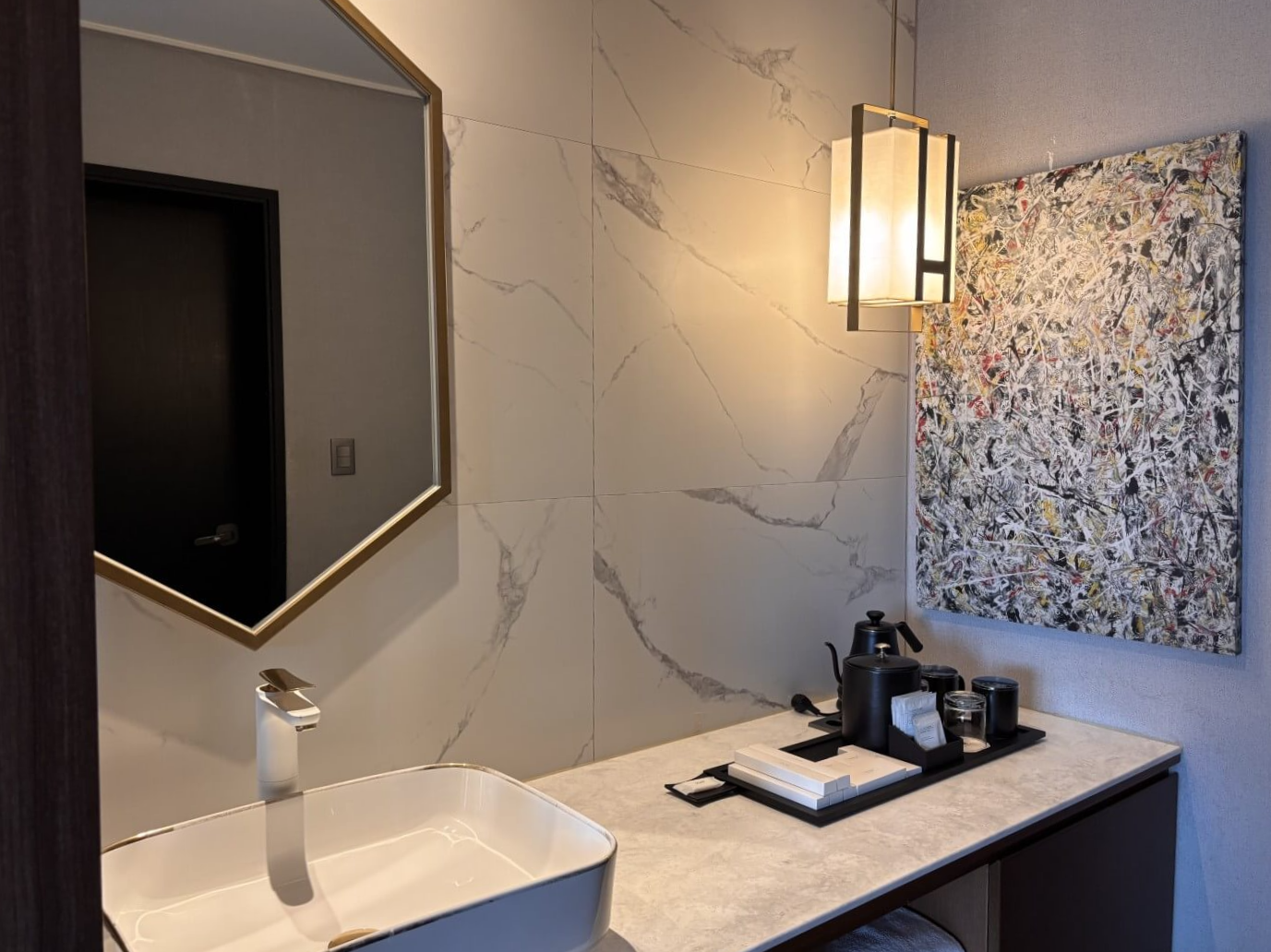 오픈형 건식 세면대