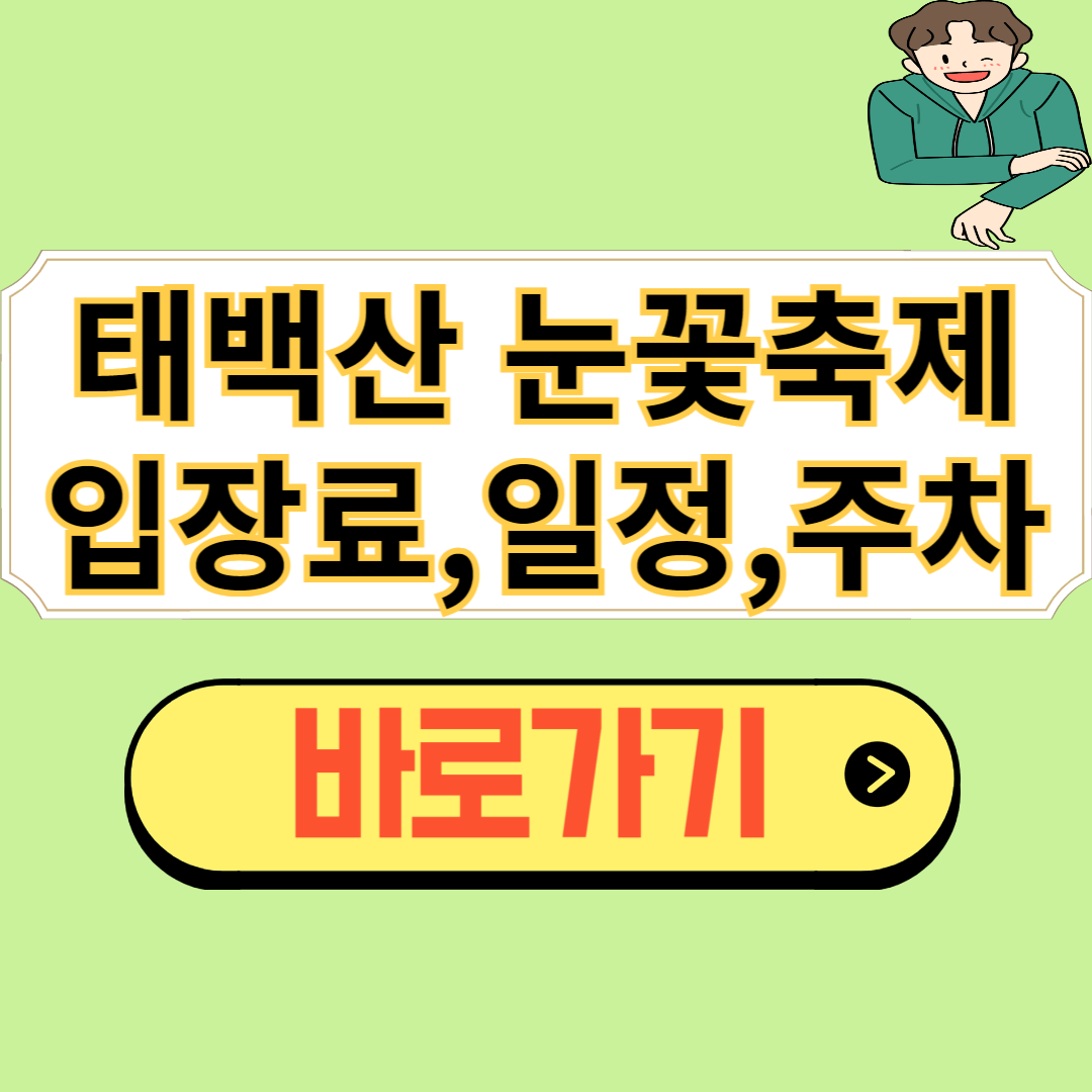 태백산 눈축제 입장료