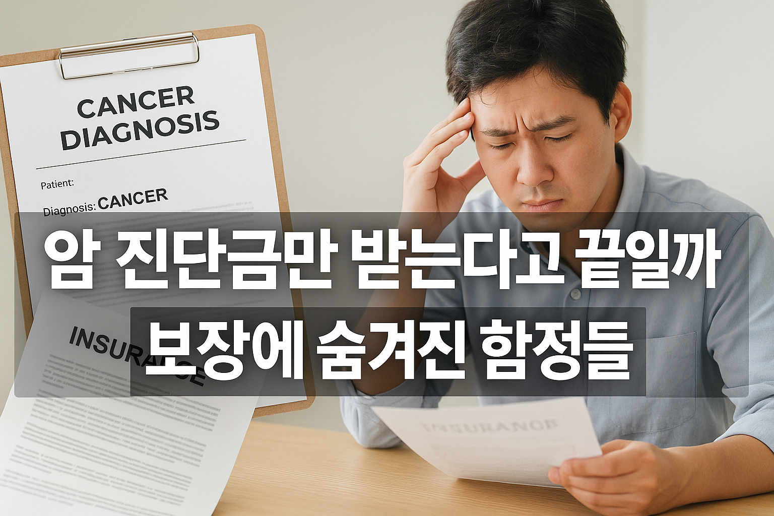 암 진단금만 받는다고 끝일까? 보장에 숨겨진 함정들