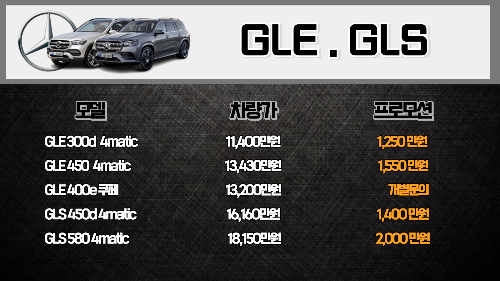 GLE-GLS-프로모션
