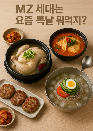 MZ세대 복날 음식사진