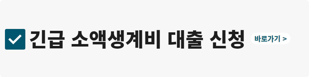 긴급 소액생계비 대출 신청