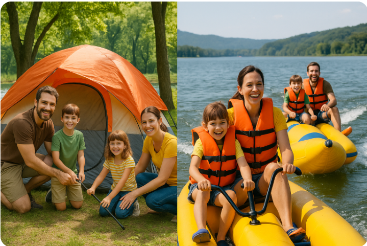 아이와 함께 가평 자라섬 캠핑과 레저 체험 가족 여행