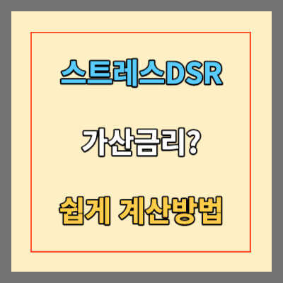 스트레스DSR 쉽게 계산