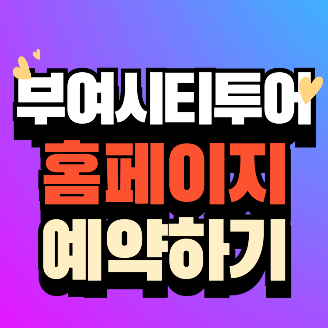 부여수륙양용 버스 시티투어 예약 홈페이지 바로가기