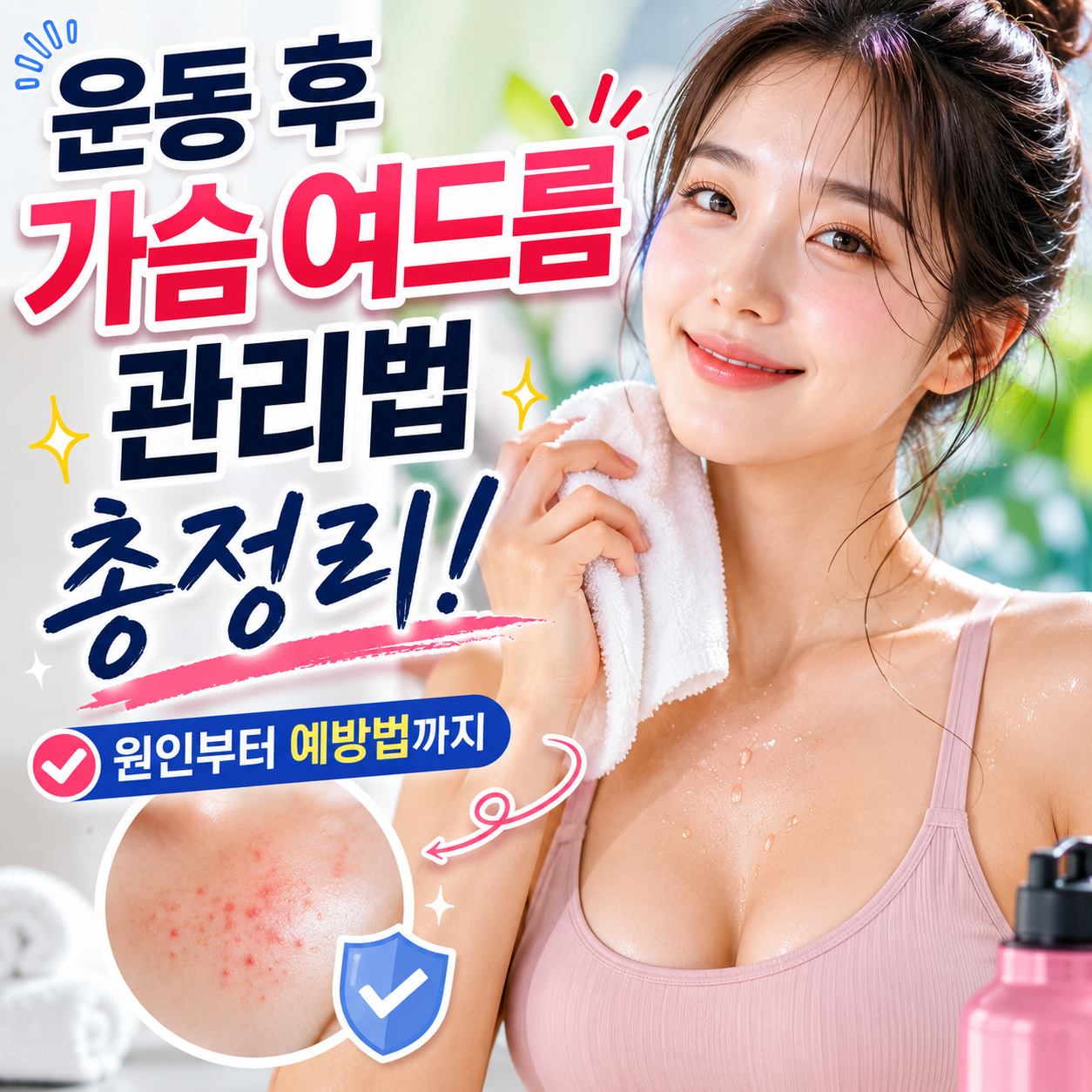 운동 후 가슴 여드름 관리법