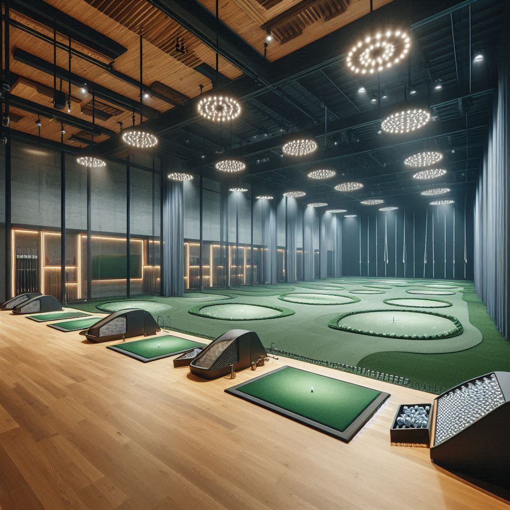 실내골프연습장 배경