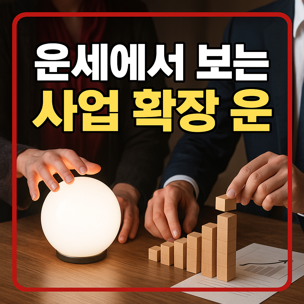 운세에서 보는 사업 확장 운