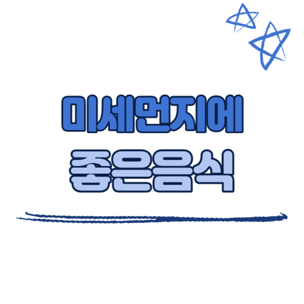 미세먼지에 좋은 음식